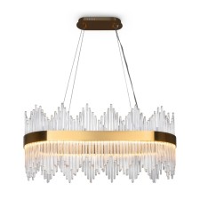Suspended lamp Freya Fr10008PL-L52G Chalice, 800x350x1850 mm, LED, 52W, 2600LM, 3000K, Gold Color Gold
