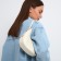 Bag Women's Baget with a zipper, milk color
