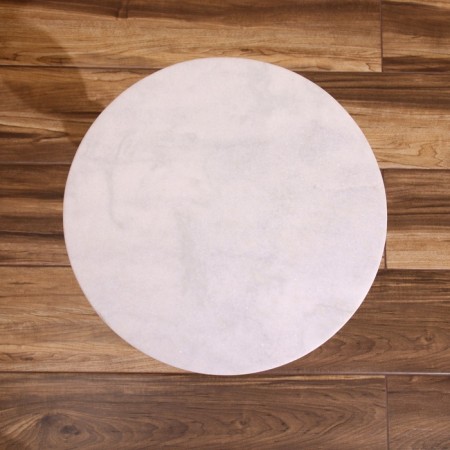 Coffee table 41x41x57 cm, aluminum/marble-2