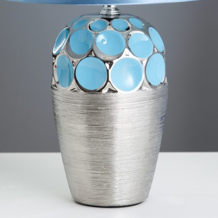 E14 40W Blue-Chromovye table lamp "Assami" 22.5x22.5x35 cm Risalux-4