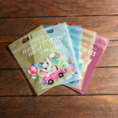 Gift package, with zip-lock fastener, 15 x 22 cm, mix