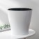 Kashpo for flowers with an insert "lei", 5 l, white color
