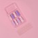 Spring overhead nails, 12 pcs, with adhesive plates, ballerina shape, multi -colored