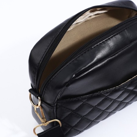 Bag Cross-Bodi with a zipper, black color-8