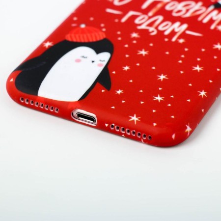 Case for the phone New Year's "Penguin", on the iPhone 7.8 Plus-1