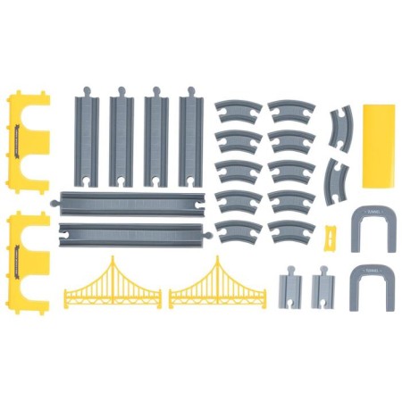 Railway for children "Construction venue", 66 items, on batteries-2