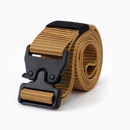 Tactical belt, 120 cm, width 3.7 cm, plastic buckle, khaki-4
