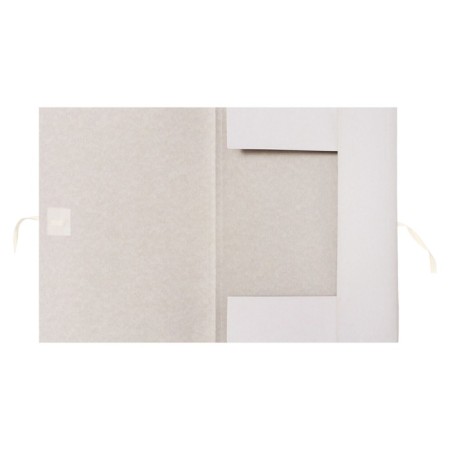 Calligrata ties folder with ties, shaked cardboard, 440 g/m2, up to 200l, white-2