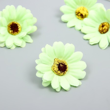 A bud on the leg for decorating "Chrysanthemum-facel green" d = 5 cm