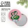 Pocket mirror "Green snake", diam. 7 cm