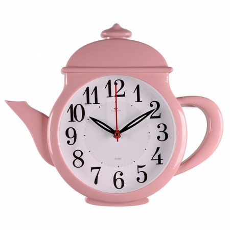 Walls are launched interior, for the kitchen, silent, "kettle" 29 x 34 cm, pink-2