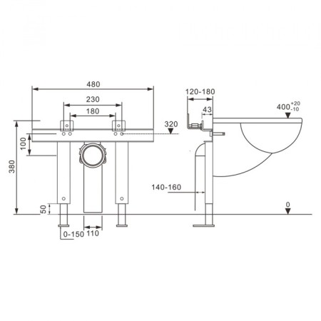 ABBER AC0102P installation, for a suspended toilet with a pulsed flush-3