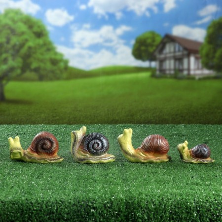 Garden figure "Snails" set 4pcs, 13x7.5cm-12