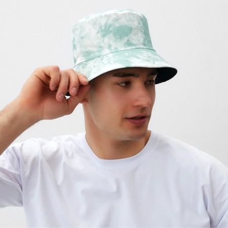 Panama "Tie-Dye" minku white/green color, size 56-58-3