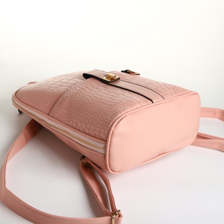 City backpack on lightning, pink color-2