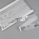 Decorative tape with square sequins, 2.5 cm, 9 ± 0.5 m, silver color