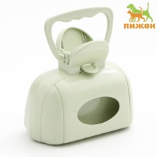A scoop for cleaning dogs with packet pocket pockets, 16 cm x 10 cm x 13 cm, green 3278984 995179