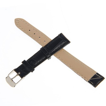 Solomon watch strap, 14 mm, eco-leather, L-19 cm, black-2