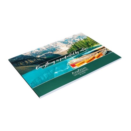 Album for drawing A4, 40 sheets on the gluing "Nature", covered Cardboard, selective UV-LK, OFSET Block 120g/m2-2