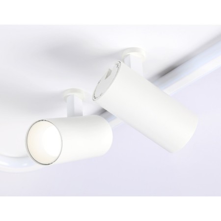 LED ceiling LED with Ambrella Light, Linetech, FL5114, LED, 97 W, 7275LUM, 3000-6400K, white color.-7