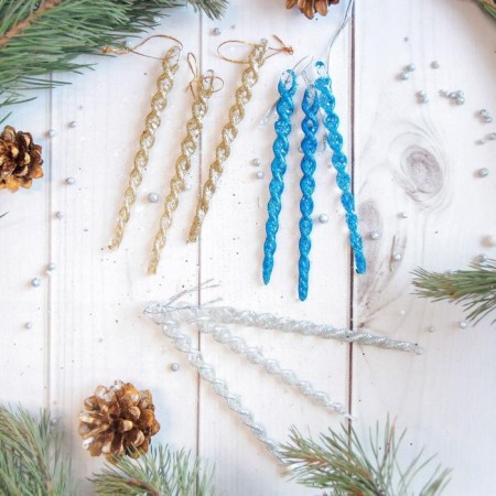 Jewelry decoration "Icrop - serpentine" (set of 8 pcs) 12.5 cm, mix