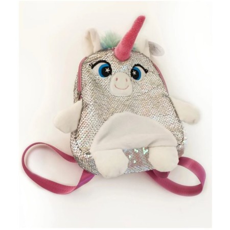 Soft toy "Obstarog's backpack" with sequins, 24 cm