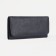Women's wallet on the button, gray color