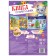 A book with a scretch-layer, with reusable stickers