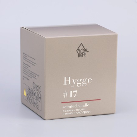 Aromatic candle "Hygge" #17 Pink pepper and lemon tree, soy wax, in a jar, 90 g-14