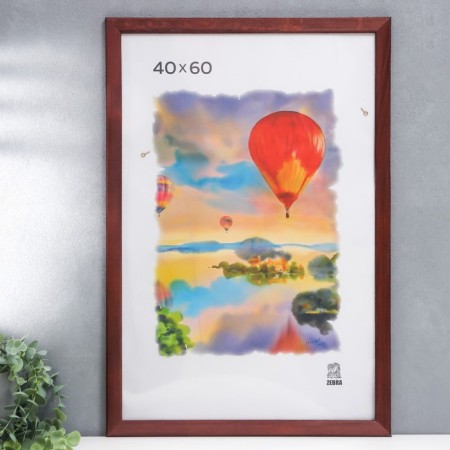 Photo frame 40x60 cm (2502) wood (plastic screen), red