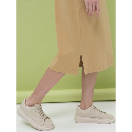 Female dress, size 44, sandy color-4