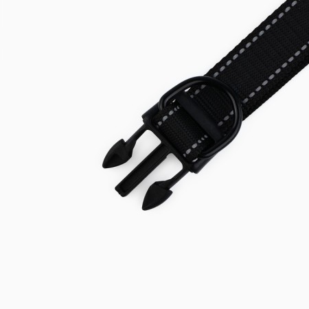 A collar with a nylon lining with a fastx 2.5 cm, bc black-5