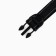 A collar with a nylon lining with a fastx 2.5 cm, bc black