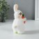 Interior doll "Baby in a bunny costume with carrots" 6x7x15 cm