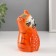 VAZ Keramics "Red cat with a bow" 8.7x7.7x13.5 cm