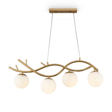 Suspended lamp Freya Fr8014PL-04BS Rosella, 820x130x1300 mm, E27, 4x60W, brass color
