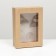 The box is folding, the lid is, with a window, craft, 24 x 17 x 8 cm