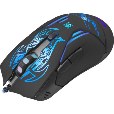 Mouse Defender Bionic GM-250L, wired, game, optical, 3200DPI, black-5