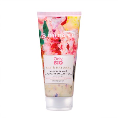 Aroma-cream for the body natural only BIO Pion and rose oil, 200 ml