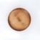 A plate of natural cedar magistro, d = 23 cm, brown color