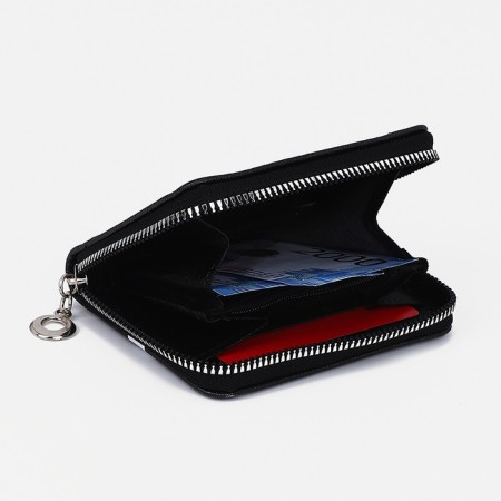 Lightning wallet, card for cards, for coins, black color-1