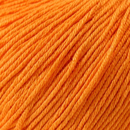 Yarn "Baby Cotton" 50% acrylic 50% cotton 165m/50g (425 orange)-2