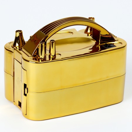 Compressor for balloons, color gold, without batteries