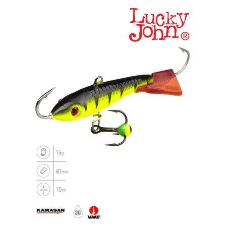 Balancir Lucky John Classic 6 + tee, 6 cm, color 31rt blister
