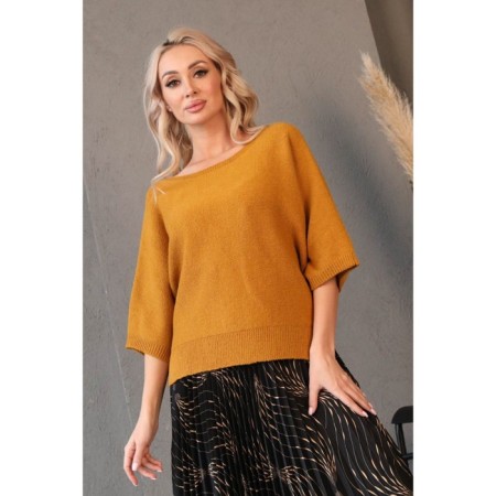 Female jumper, size 42, mustard color-5