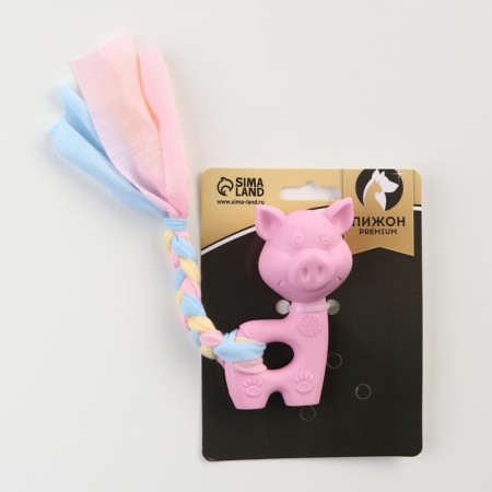 Premium chewing diet "Pig", 10 x 6 x 3.5 cm, pink-4