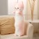 Soft toy "cat", 80 cm, pink color