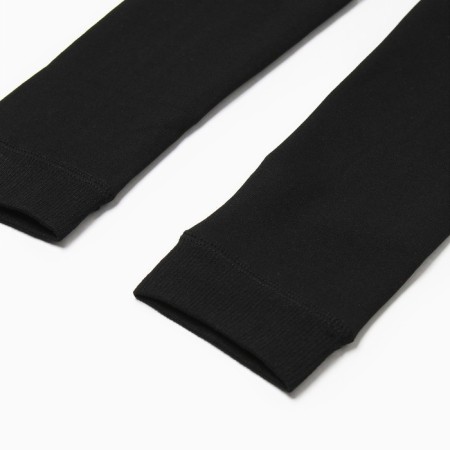 Leggings for girls with fur, black color, height 122-134cm-2