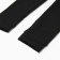 Leggings for girls with fur, black color, height 122-134cm