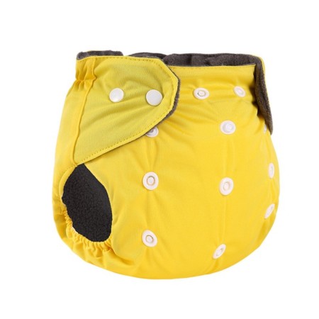 Panties-scammer, reusable, carbon-bamboo fabric, yellow color, from 0-36 months.